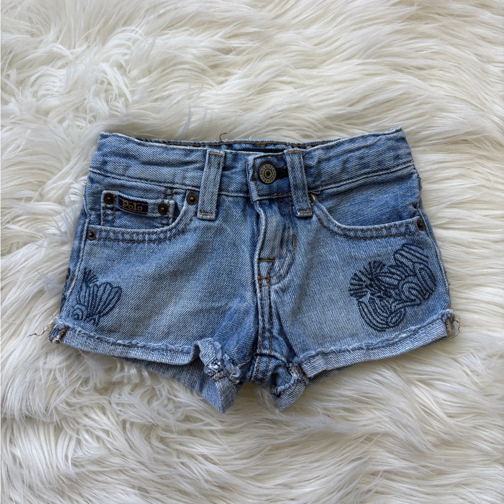 Polo RL Blue Denim Shorts